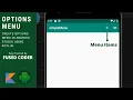 How To Create Options Menu In Android Studio Using Kotlin For Beginners Easy Way To Create Menu