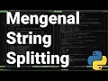 Pythonic 15 Memecah Sekumpulan Kata dalam Kalimat ke dalam List Splitting a String pada Python