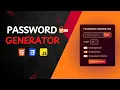 Create a Stylish Password Generator with HTML CSS JS Code Guy