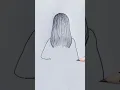 Download Lagu back side girl drawing ♥ #shorts #drawing