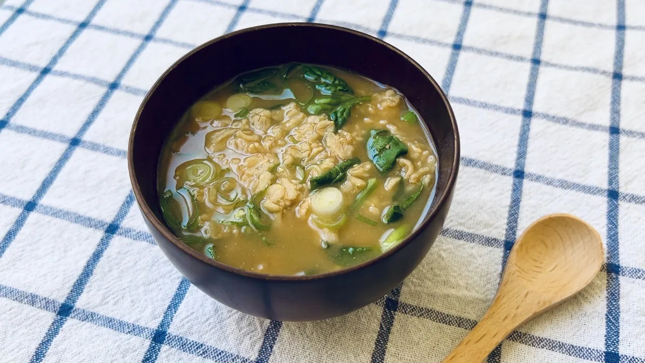 Miso Soup with Oatmeal - Japanese Cooking 101