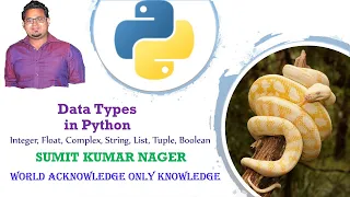 Data Types in Python Integer Float String Set Dictionary Tuple Boolean Complex Set