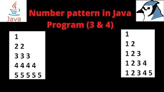 Number Pattern - 3 4 Program Logic in Java by Piyush Sir