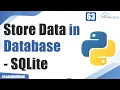 Insert Query - How to Store Data in Database Python Tutorial