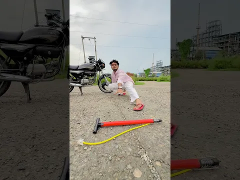 Samad ne bike ke tayar ke hawa nikalde 😂 #cutebaby #funny #shortsfeed #comedy
