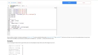 Calculating Linear equations with Python programming
