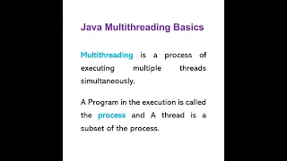Java Multithreading Basics