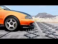 Download Lagu Massive Spike Strip Pileup Car Crashes #120 – BeamNG Drive | CrashBoomPunk