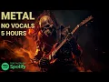 Lagu NO AI MUSIC // 5 Hours of Melodic Metal - No Vocals // New and classic songs // Perfect for Gaming