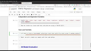 Support Vector Machines Regression with Python
