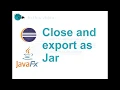 Create a text editor Java - Close method and export as a Jar