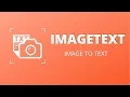 ImageText - Image to Text Converter OCR Scanner text APP