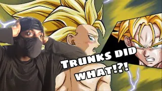 trunks vs caulifla long sword extend dbz comic dub reaction