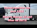 Oil Change On Freightliner Cascadia Oil and Filters Change On DD15 DD15 DD13 Detroit Diesel