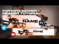How To Make A FREE Fortnite Youtube Banner Twitter Header Without Photoshop Pixlr Tutorial Pt 2