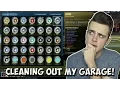 CLEANING OUT MY ROCKET LEAGUE GARAGE Trade Ups OVER 100 PAINTED WHEELS
