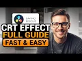 CRT Effect Davinci Resolve BEST FULL GUIDE NO Yapping To The Point FAST EASY