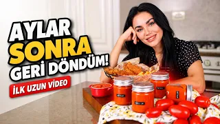 Aylar sonra ilk uzun video ❤️ 3 kq pomidordan qışlıq ketçup hazırladım 🍅