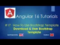17 How to Use Bootstrap Template In Angular Bootstrap Template in Angular 16 Angular Tutorials
