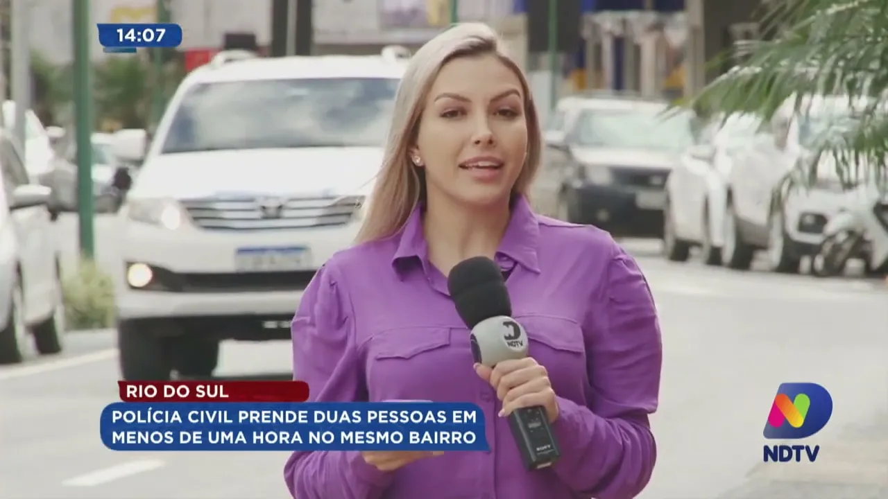 Rio do Sul: Polícia Civil prende duas pessoas em menos de uma hora no mesmo bairro