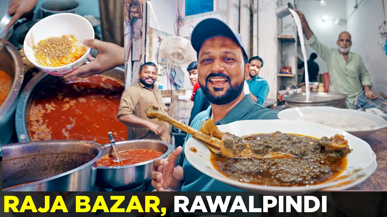 Raja Bazar Street Food since 1948   Srinagar ke Khanay   Desi Murgh Palak Chawal, Aab Gosht, Hareesa