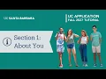 Section 1 About You