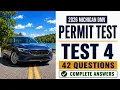 2026 Michigan DMV Permit Test 4 42 Questions and Complete Answers to Ace the Test in 2026