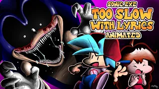 Download Too Slow WITH LYRICS by RecD (ANIMATED by MugiMikey) - FNF Sonic.EXE THE MUSICAL PART 1 MP3