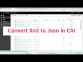 Convert Xml To Json using XQuery in CAI