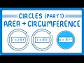 GCSE Maths - How to find the Area and Circumference of a Circle Circles Part 1 exams