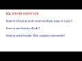 SQL Agent Job Scheduling - Simple Process