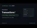 Database Transactions and Locking