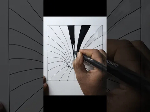 Easiest Way to Draw 3d Drawing - Day 6 #shorts #shortsfeed #3ddrawing #learning #sketch