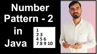 Number Pattern - 2 Program Logic in Java by Deepak