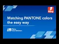 Matching PANTONE colors the easy way