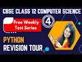 Important Questions for Practice of Python Revision Tour CBSE Class 12 Computer Science