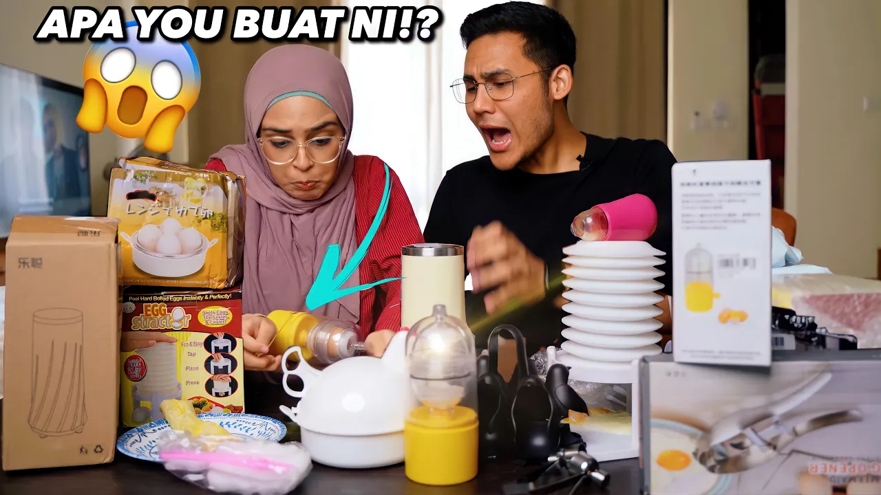 Aku beli 10 GADGETS TELUR PALING PELIK dekat SHOPEE!