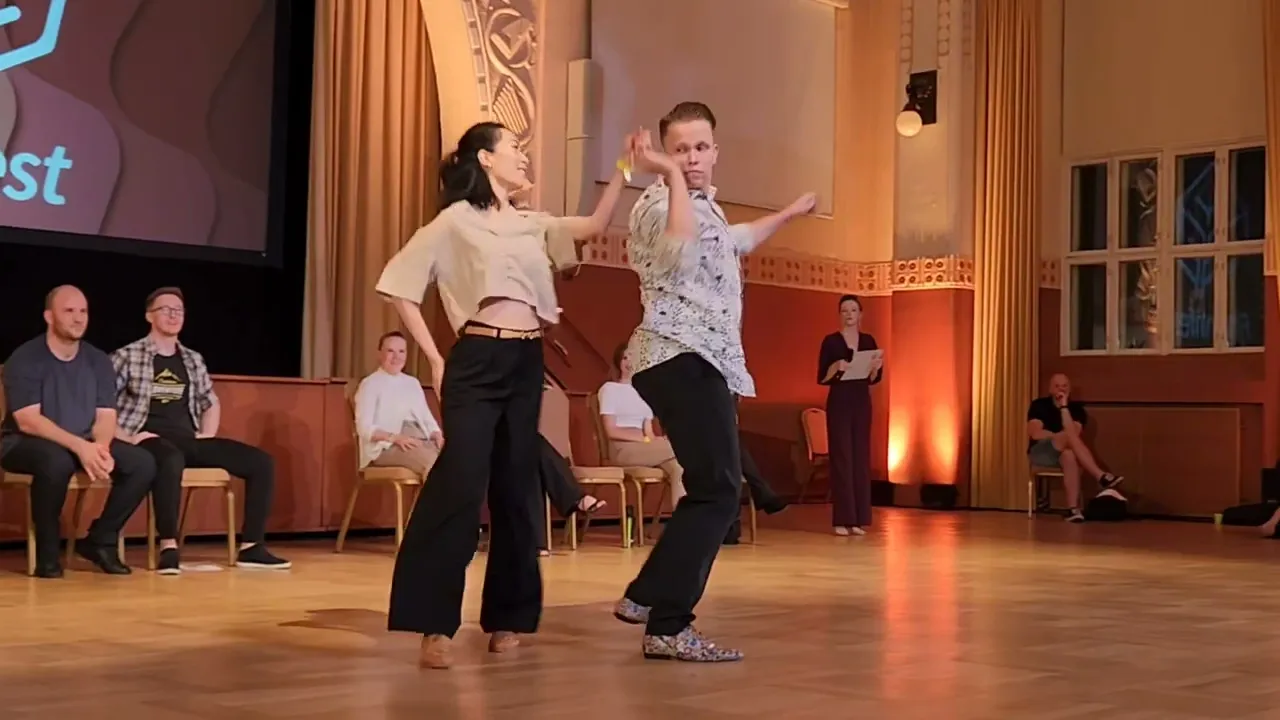 "Trade It for the Night" Tuomas Silanpaa&Laurene Ah-Sing-1st place Advanced J&J Finals Finnfest 2023