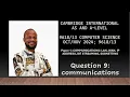 Cambridge International AS and A Level COMPUTER SCIENCE Paper 1 Communications 2024