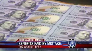 TWC benefits over paid by mistake