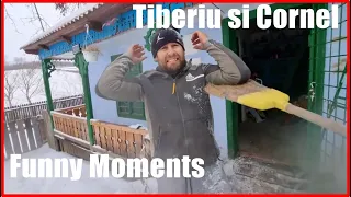  funny moments tiberiu and cornel cornel is thrown into the snow by tiberiu 71