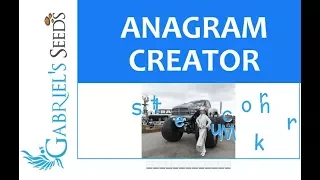 Anagrams for Kids Anagram Generator