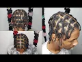 Men Box Braids Hairstyle Short Hair Individual Braids Singles Hair Tutorial How To