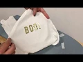 Momenta - How to Apply Glitter Iron-On Letters