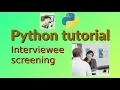 Interviewee screening - Python project for beginners 15