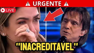 PATRICIA ABRAVANEL CHORA COM HOMENAGEM DE ROBERTO CARLOS AO VIVO, TODOS FICARAM EM CHOQUE...