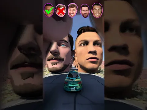 🏆 CR7 vs Messi vs Mbappé vs MrBeast vs Peter Parker — HEAD CHAOS💥