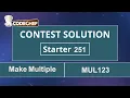 Make Multiple MUL123 Starter 251 CodeChef Solution