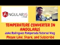 Temperature Converter in AngularJS