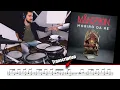 Lagu MANESKIN - Morirò da re | DRUM COVER + Transcription